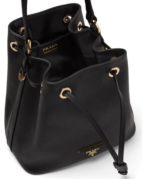 prada saffiano leather bucket bag women|prada nylon saffiano bag.